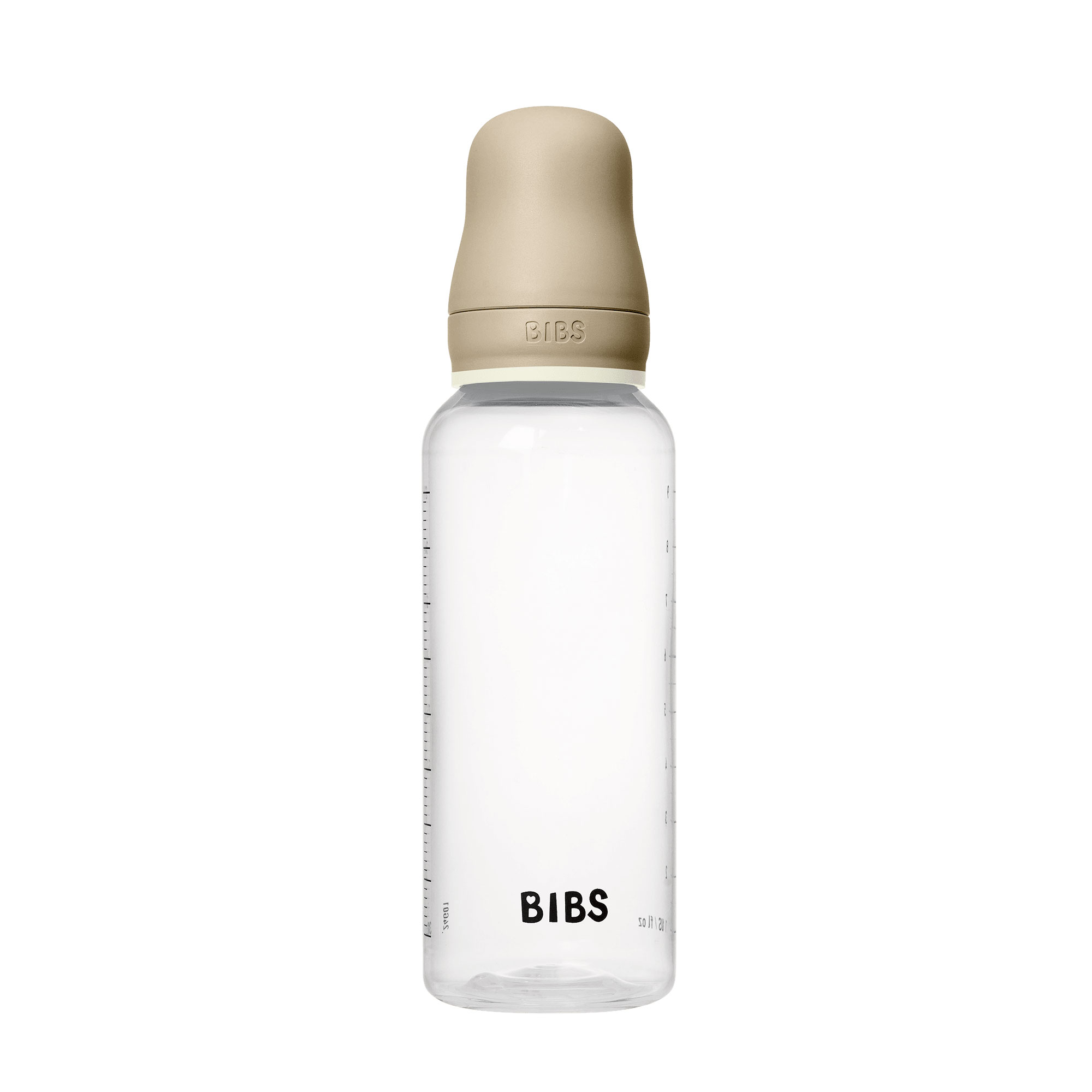 BIBS nočná antikoliková fľaša s kaučukovým cumlíkom 270ml - Vanilla – Obrázok 2